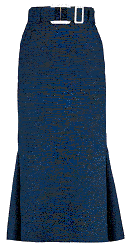 High Waisted Belted Flare Skirt Edeline Lee