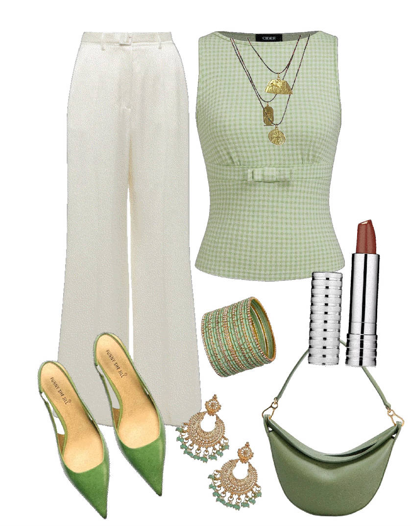 statementearrings and bracelet outfit