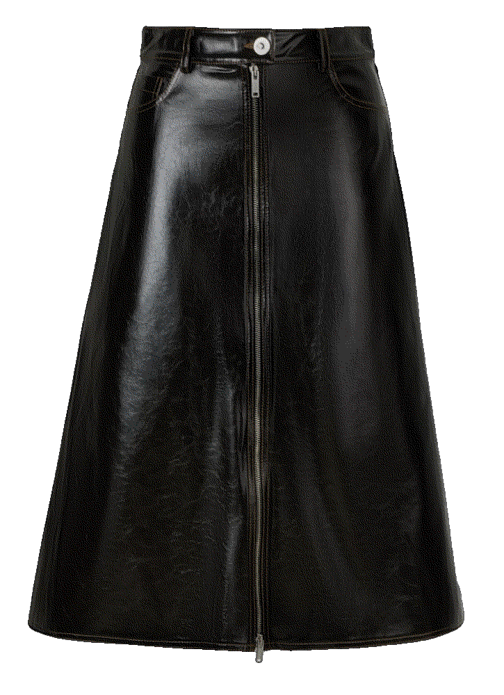 Tumbled leather skirt Noct