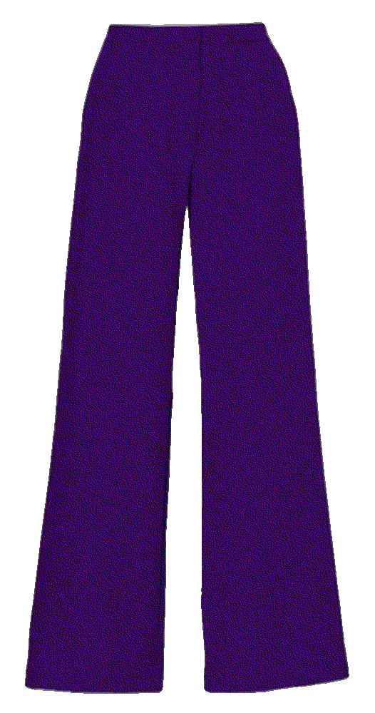 Deep purple flared trousers Bluzat