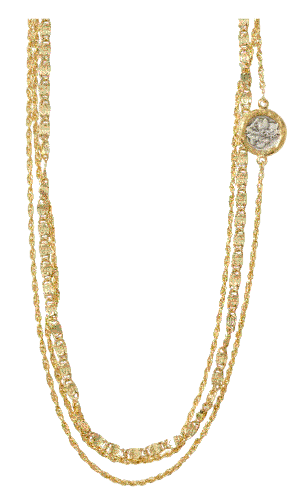 Yiayia long triple chain necklace Alexie Of Athens