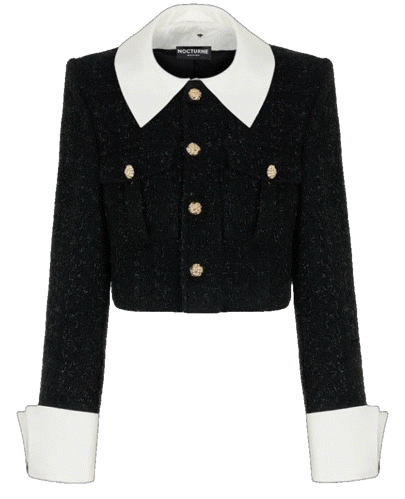 Cropped tweed jacket Nocturne