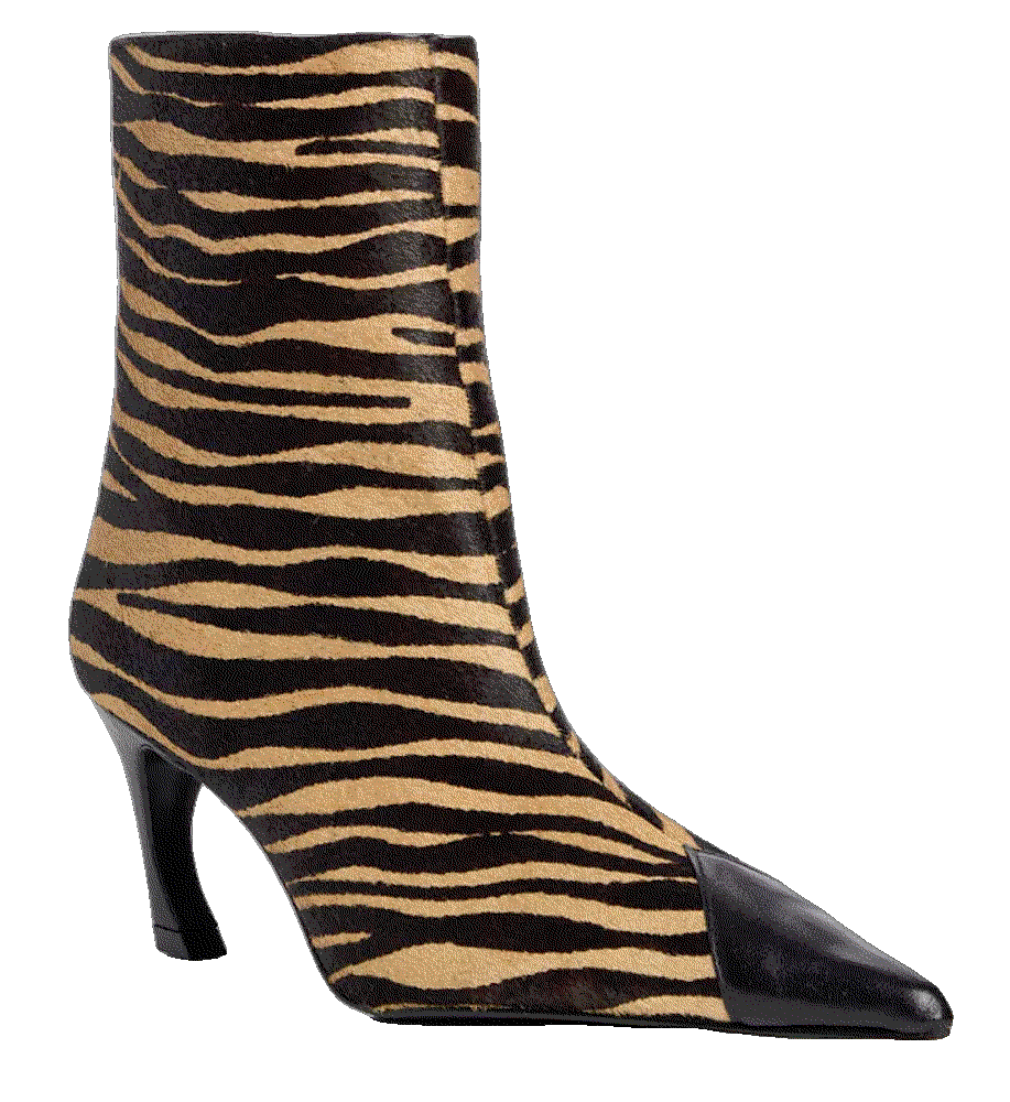 Schutz womens lexi calf hair cap toe ankle boots Schutz