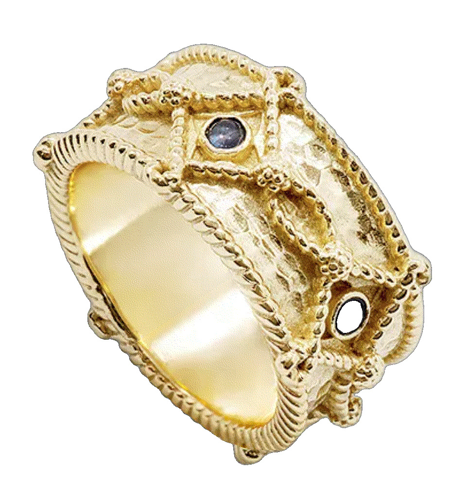 Capucine de wulf victoria labradorite band ring Capucine De Wulf