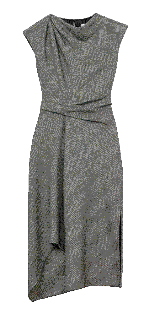 Reiss clara houndstooth check tailored midi dress Reiss
