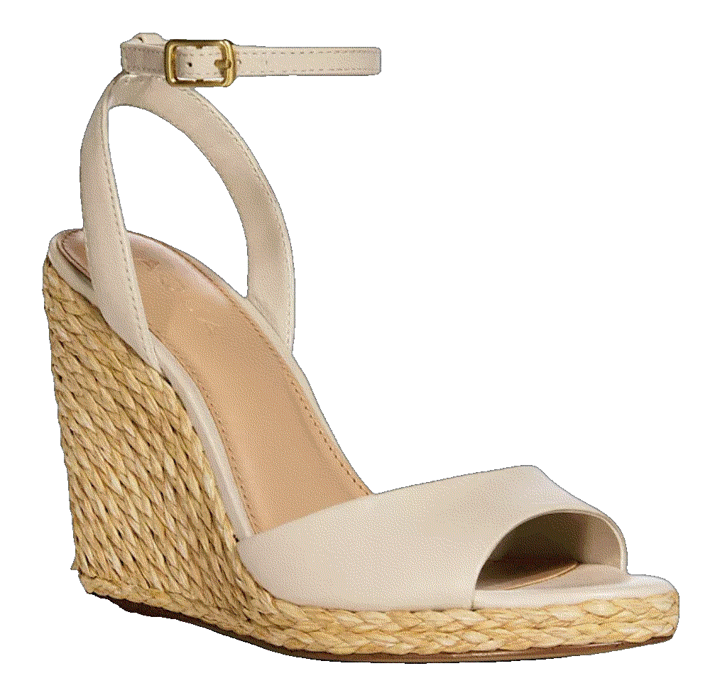 Aqua womens sare leather espadrille wedge sandals exclusive Aqua