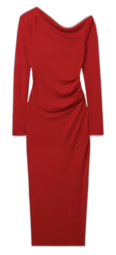 Reiss becky fitted jersey midi dress Reiss