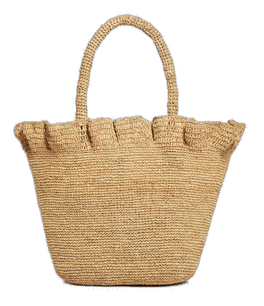 Loeffler randall cyrus raffia ruffle tote  Loeffler Randall 