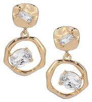 Ettika Ettika organic crystal drop earrings