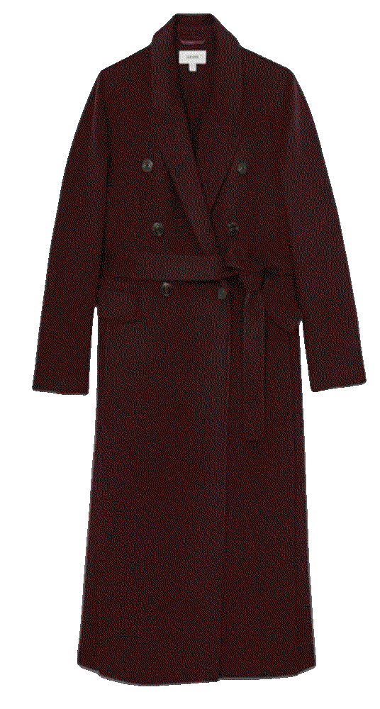 Reiss brogan wool blend double breasted blindseam coat Reiss