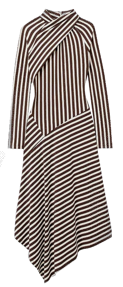 Reiss cat jersey stripe midi dress Reiss