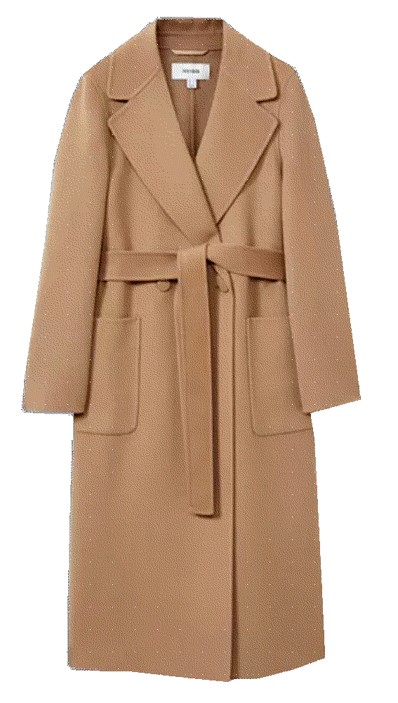 Reiss lucia long double breasted blindseam coat Reiss