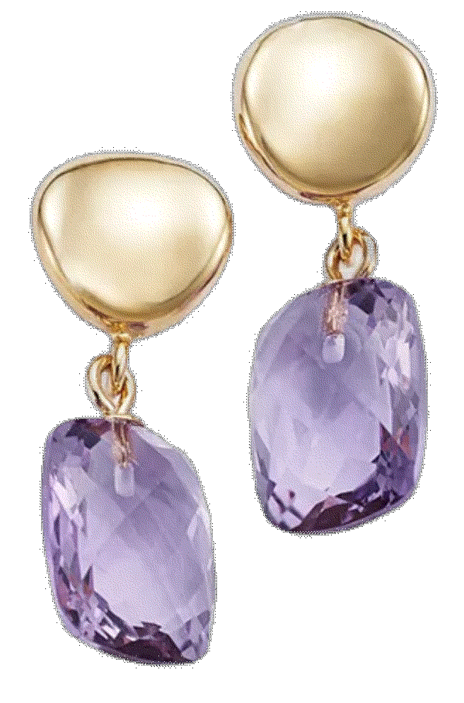 Amethyst drop earrings in 14k yellow gold Bloomingdales
