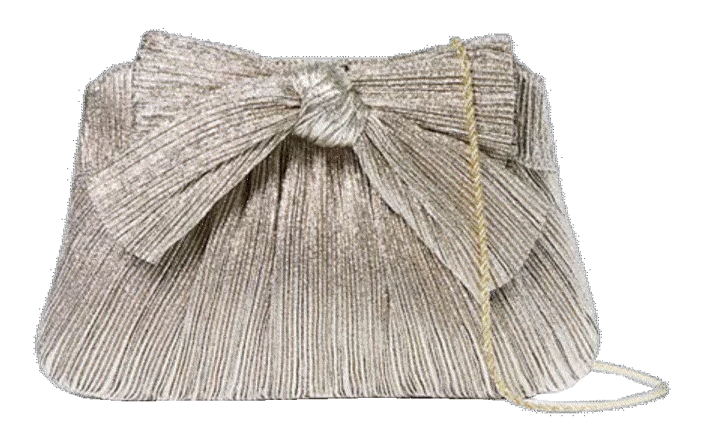 Loeffler randall rayne small pleated bow frame clutch Loeffler Randall 