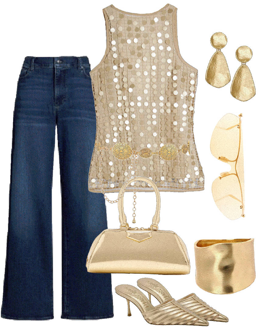 Wide leg jeans