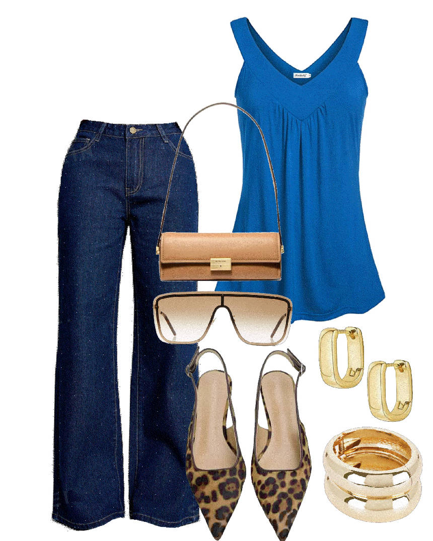 flare denim pants