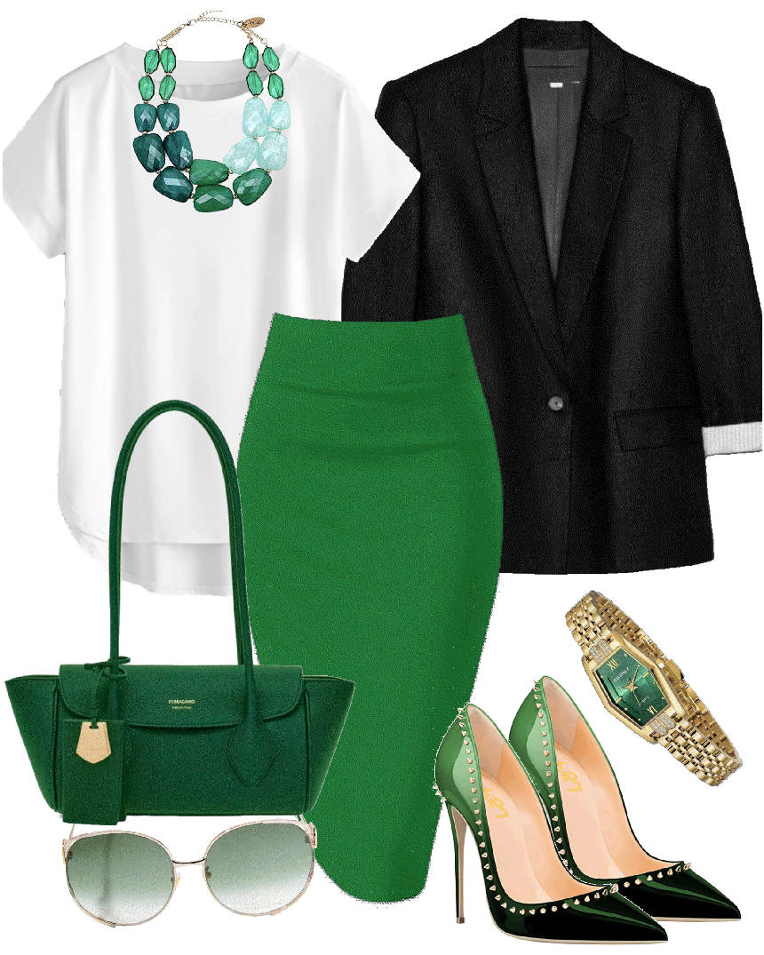 statement necklace outfit