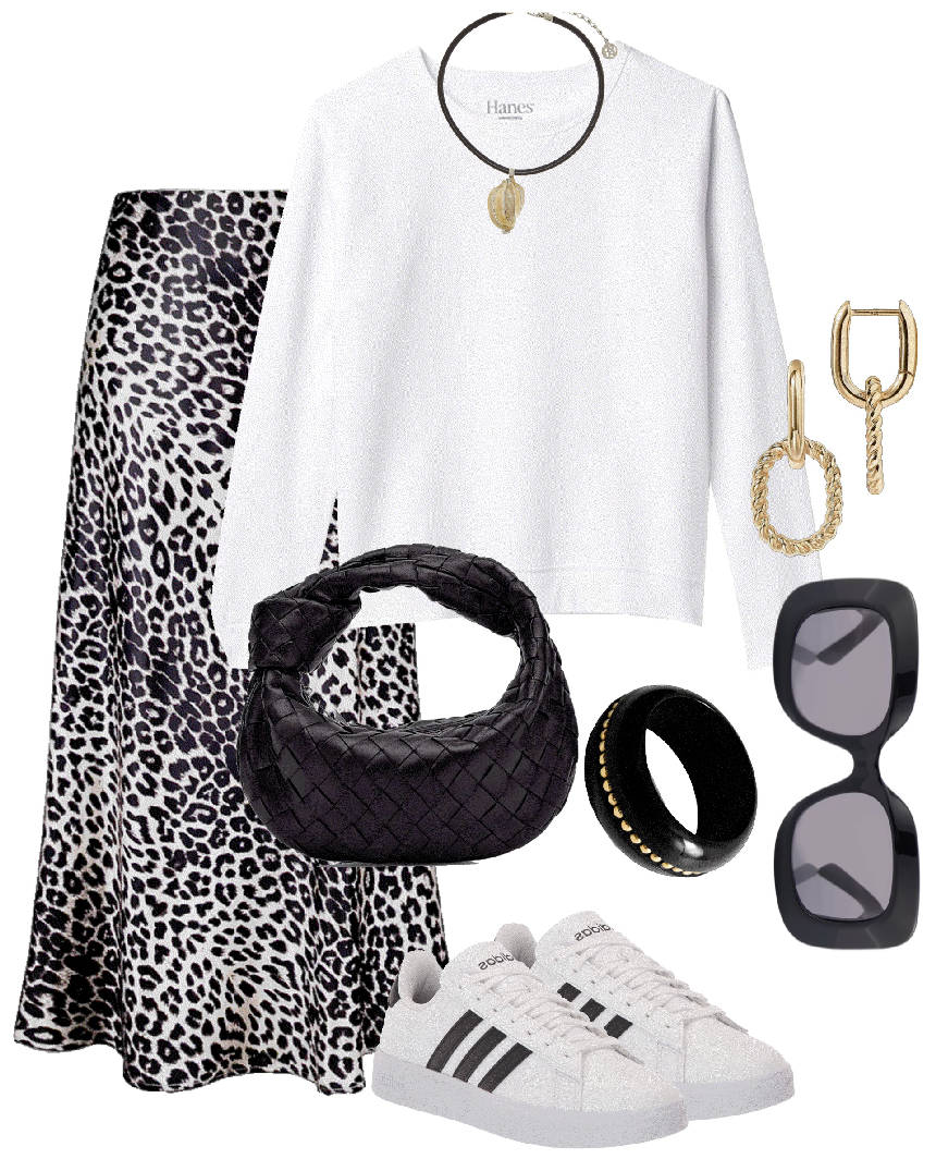 sweater and maxi skirt