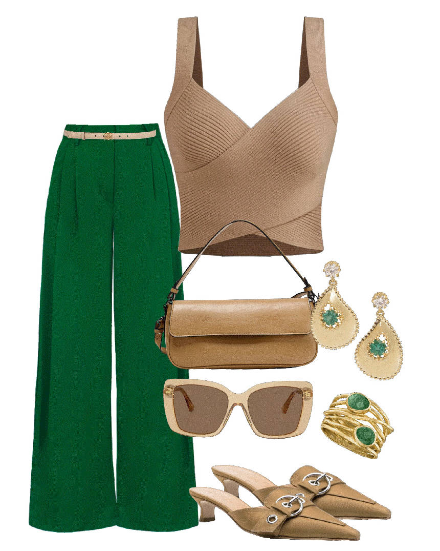 beige sweetheart crop top