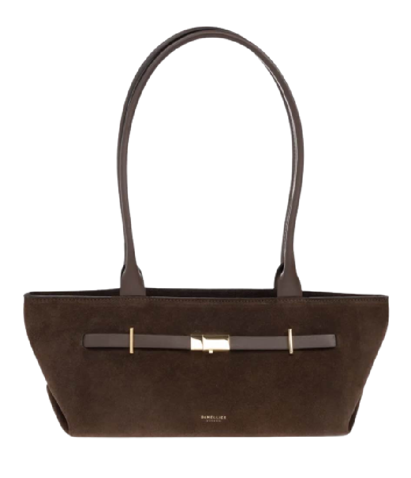 Suede tote brown bag DeMellier
