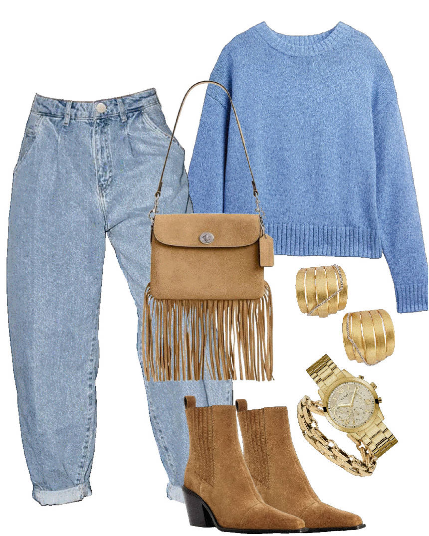 barrel jeans and ankle boots