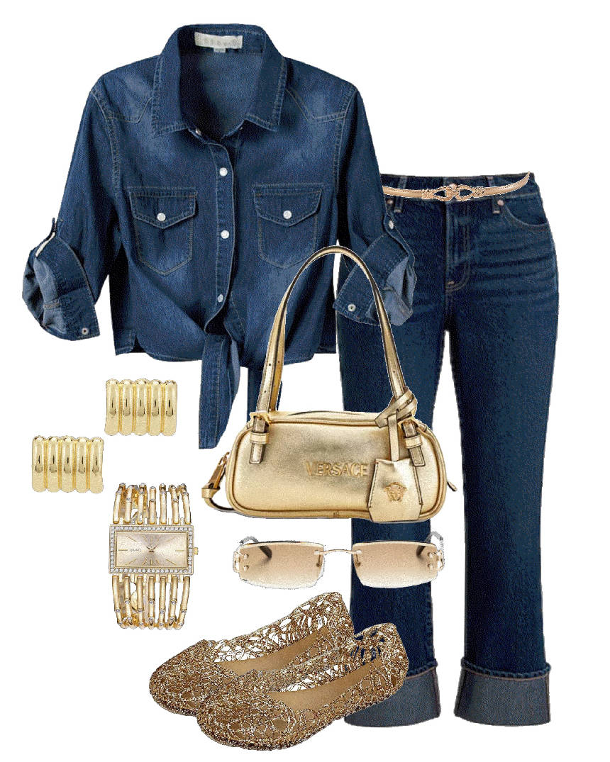 jelly translucent flats outfit