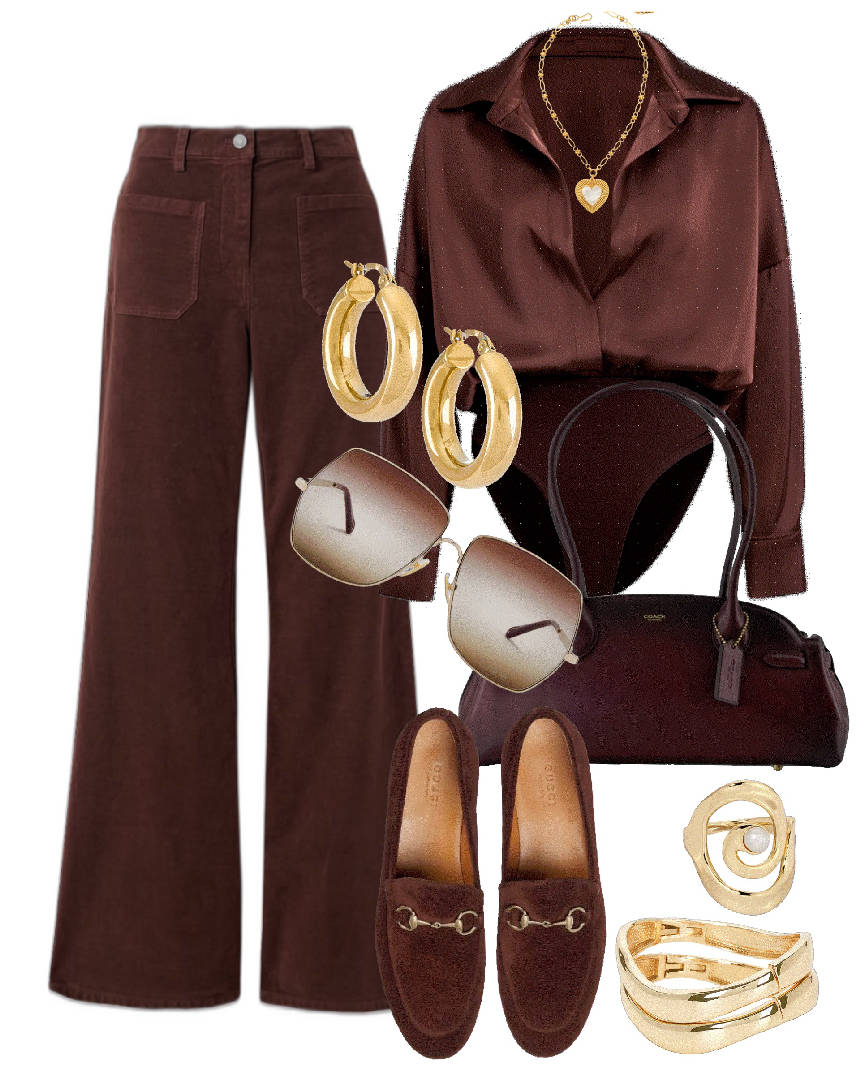 mocha mousse brown monochromatic style