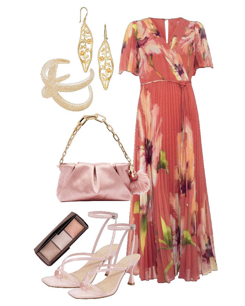 floral flowy maxi dress