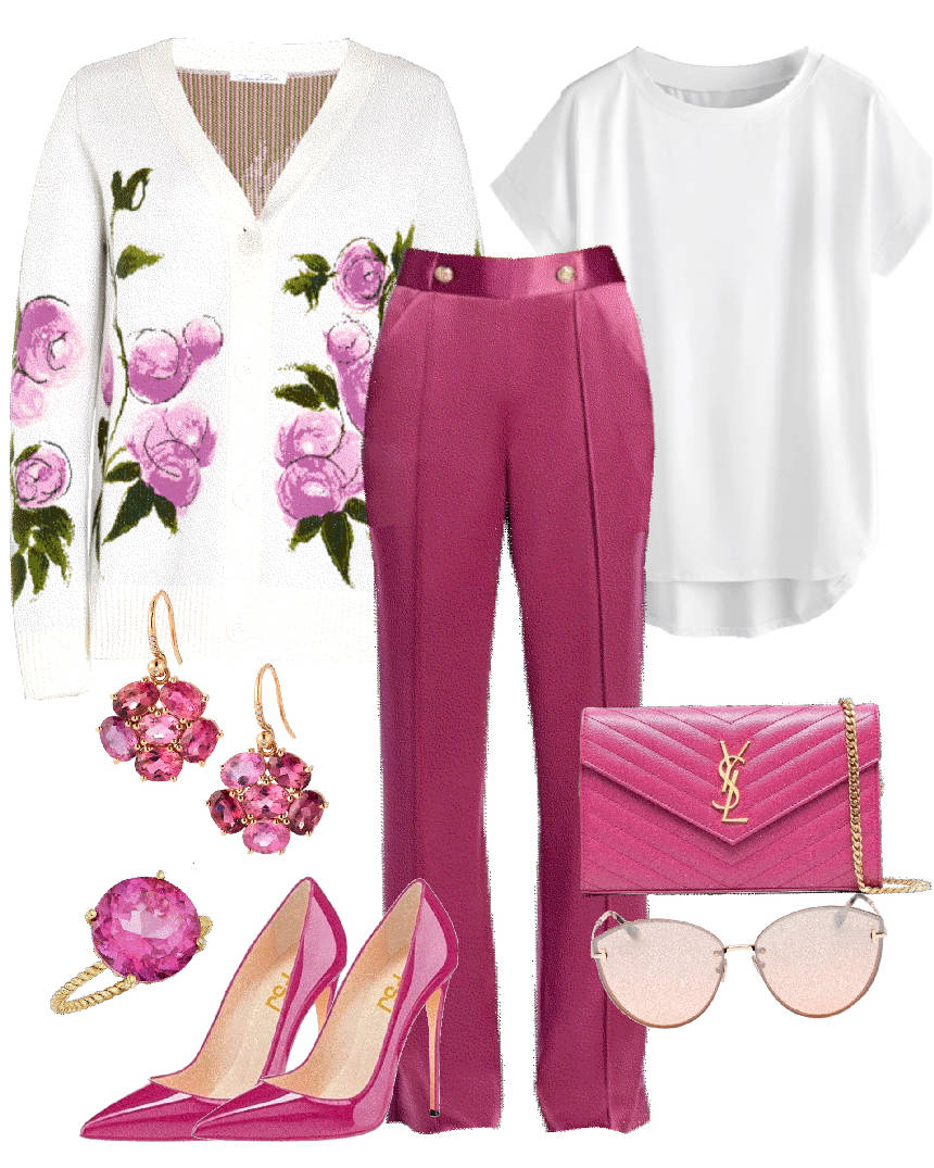 maximalistic style in pink and florals