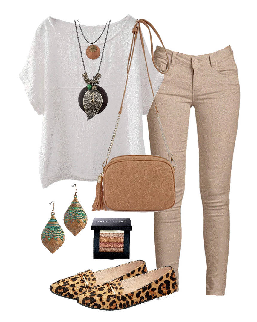 bohemian chic color denim outfit