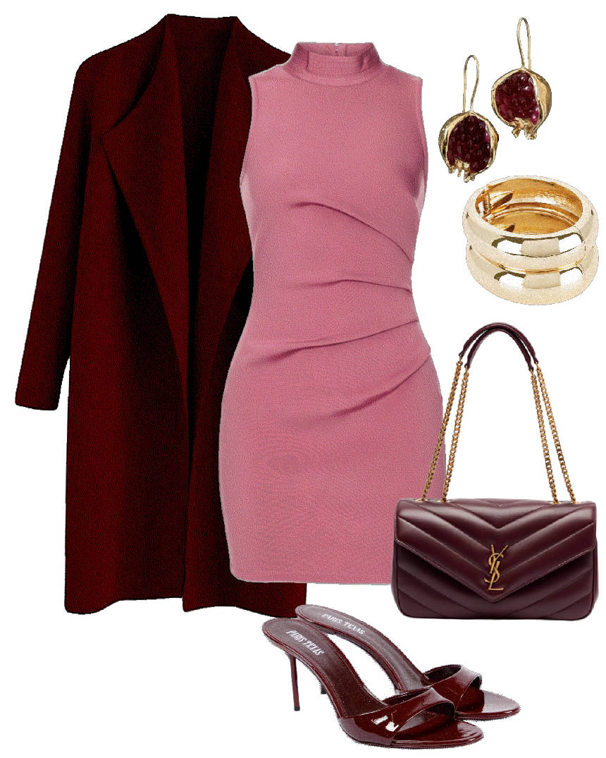 dusty pink dress for valentines day