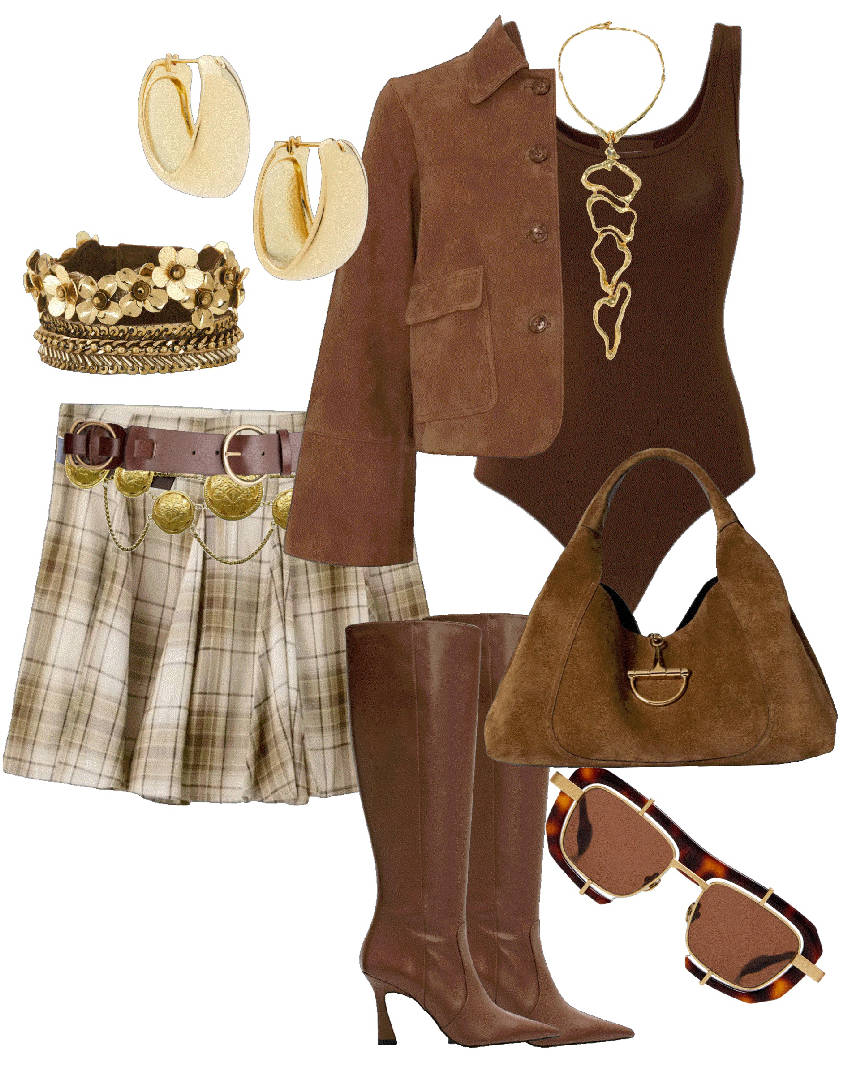 bohochic mini skirt