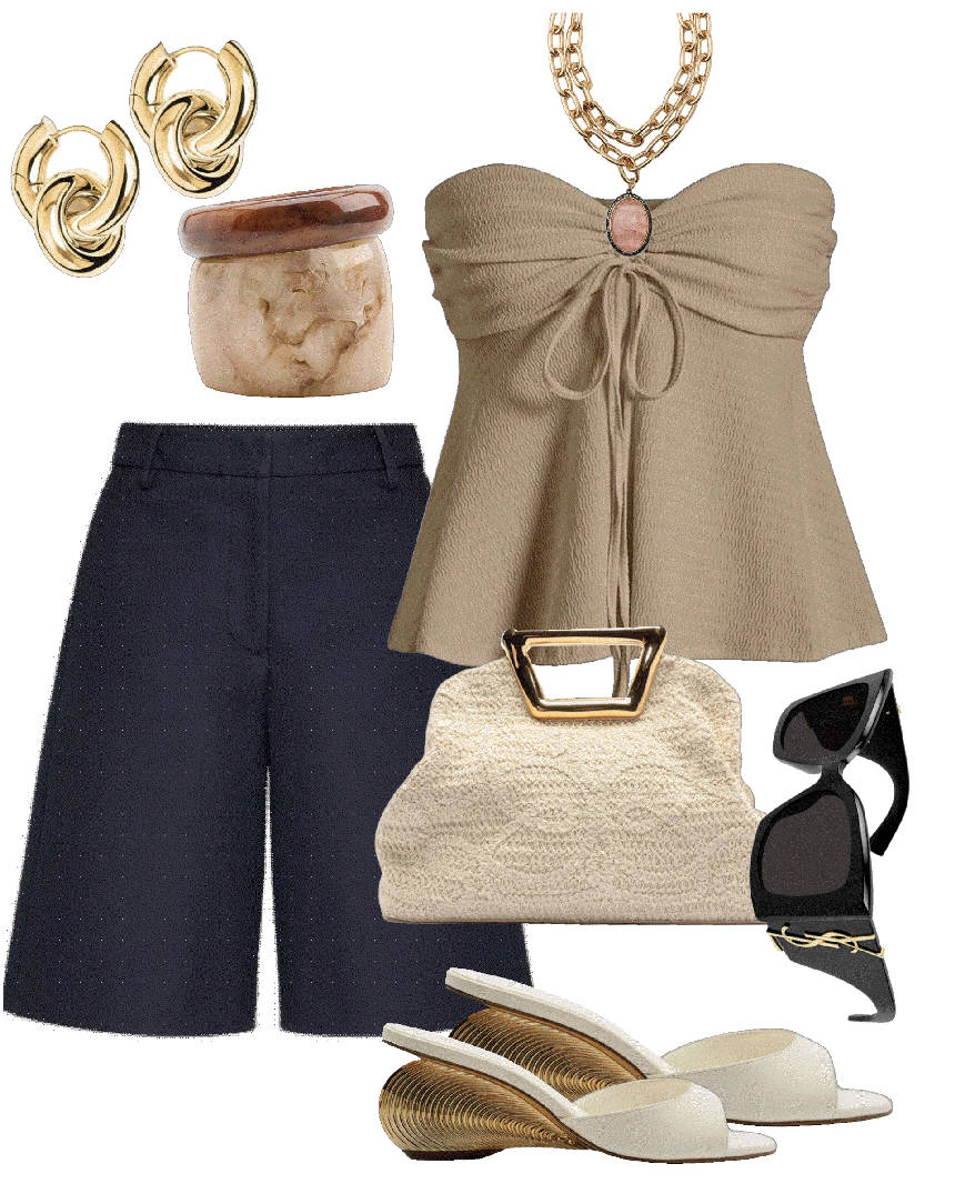 shorts and straple chic style