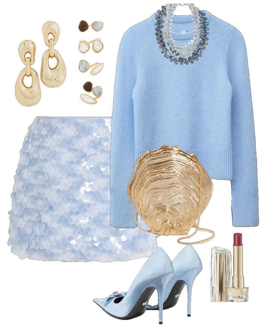 monochromatic blue