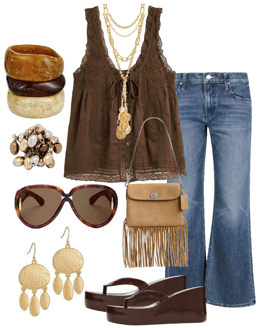 bohochic wedge sandals