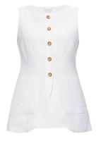 Posse Emma waistcoat white vest