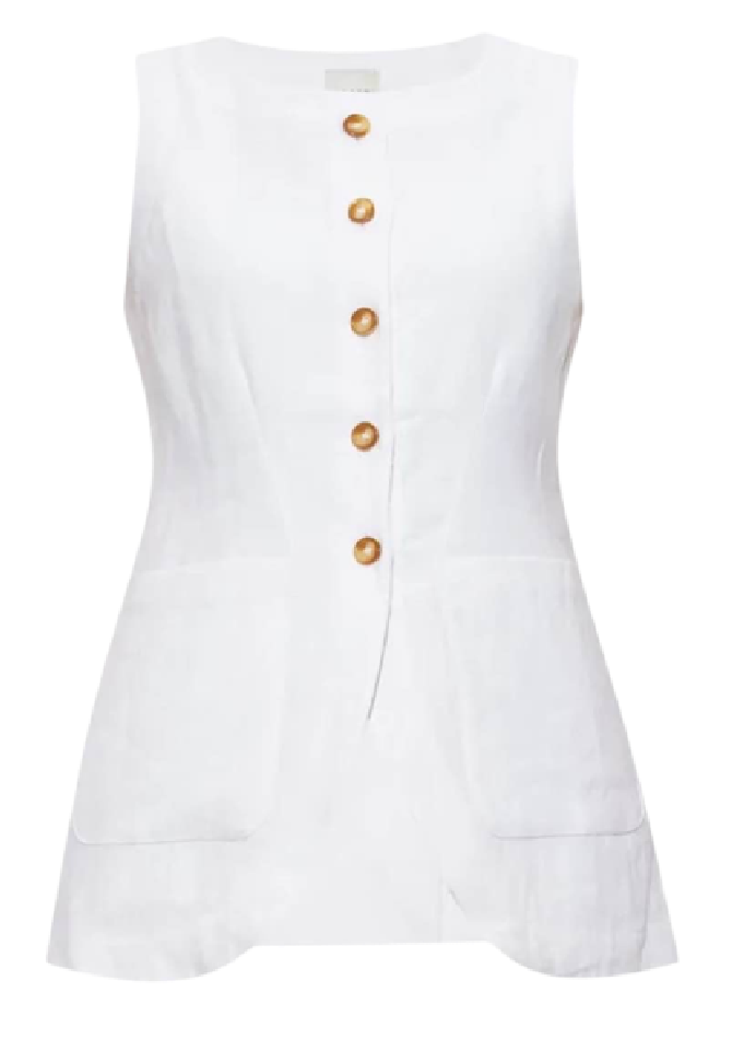 Emma waistcoat white vest Posse