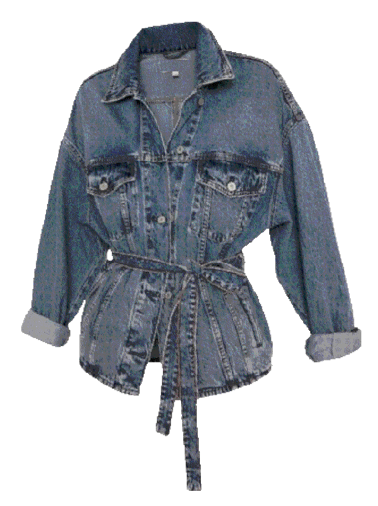 We the free knitted denim jacket Free People