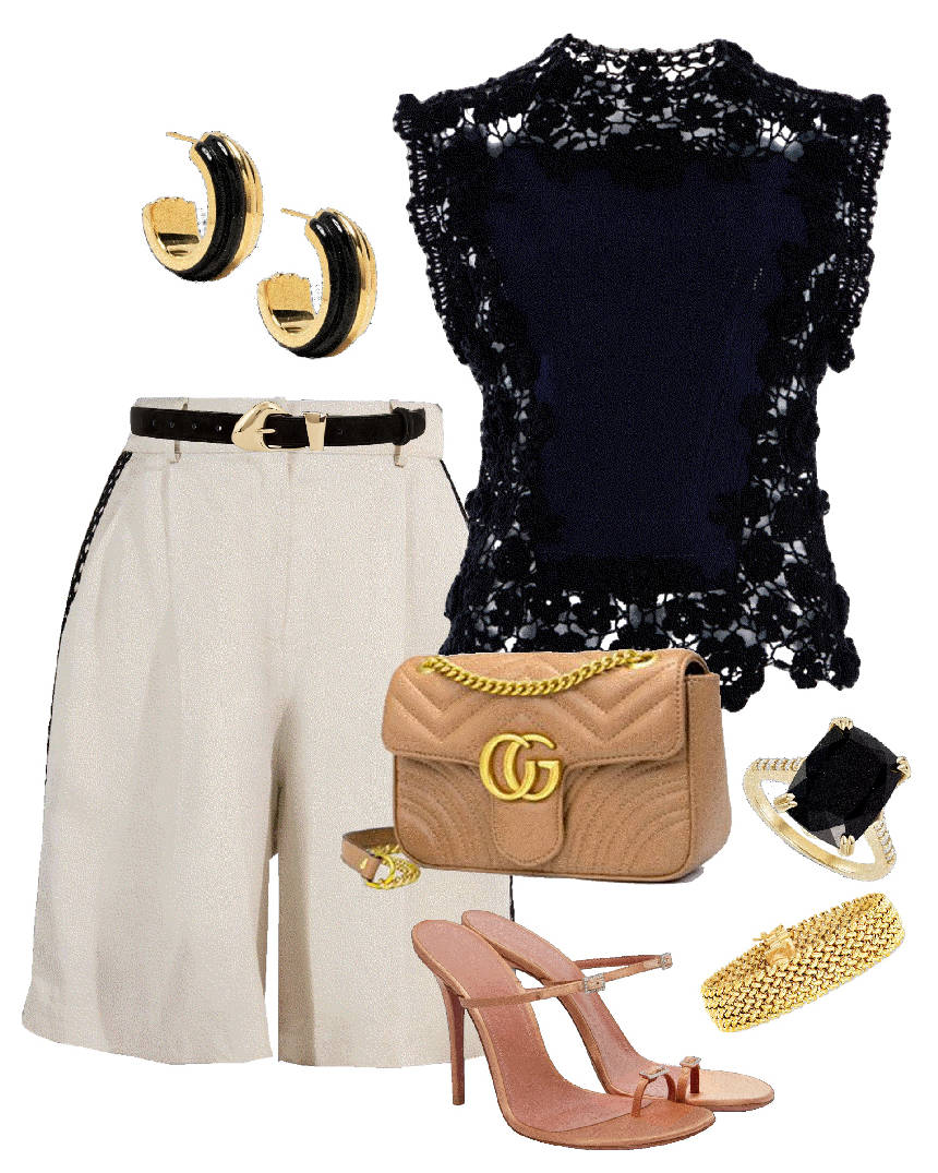 structure show shoulders lace top