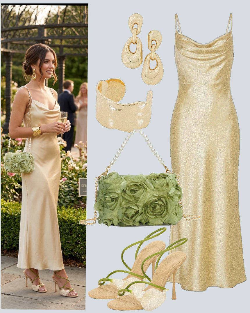 soft butter yellow slip dress