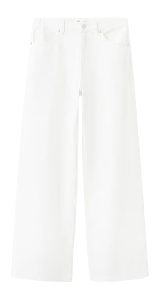 low rise widely jeans denim Mango