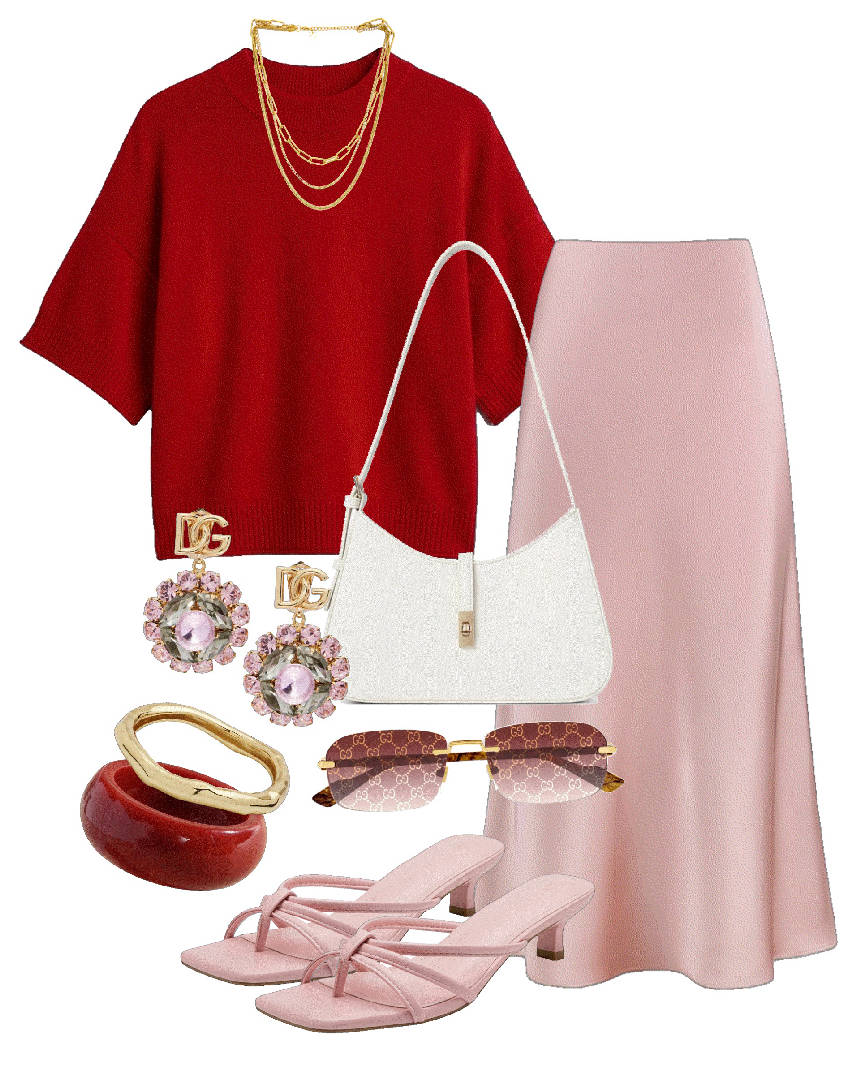 pink kitten heel slide sandals