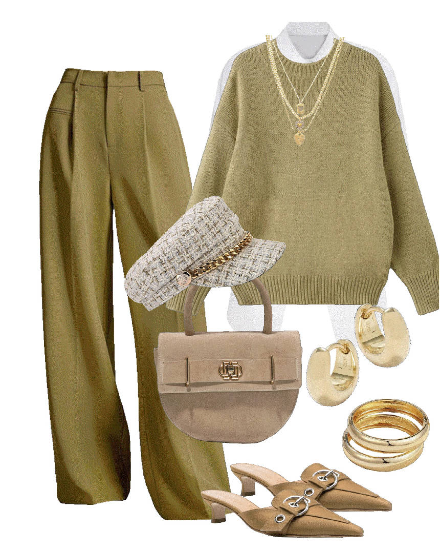 street style in wide leg pants