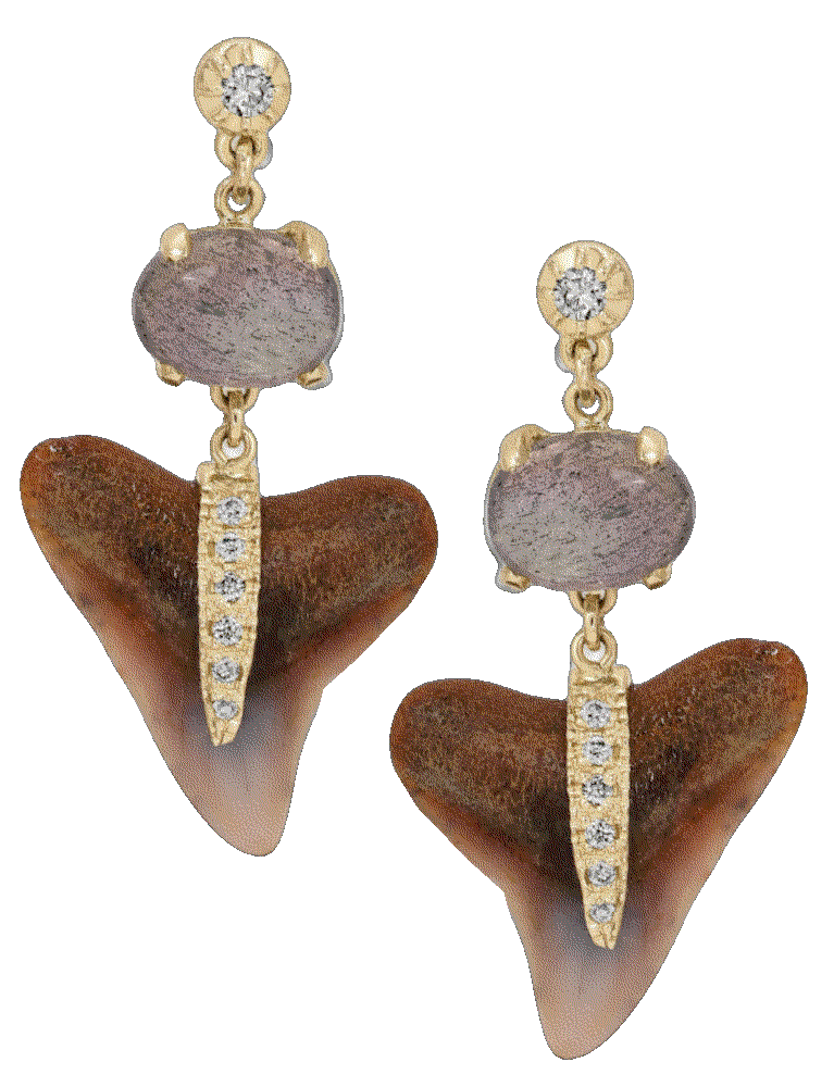 Shark Tooth Drop Stud Jacquie Aiche