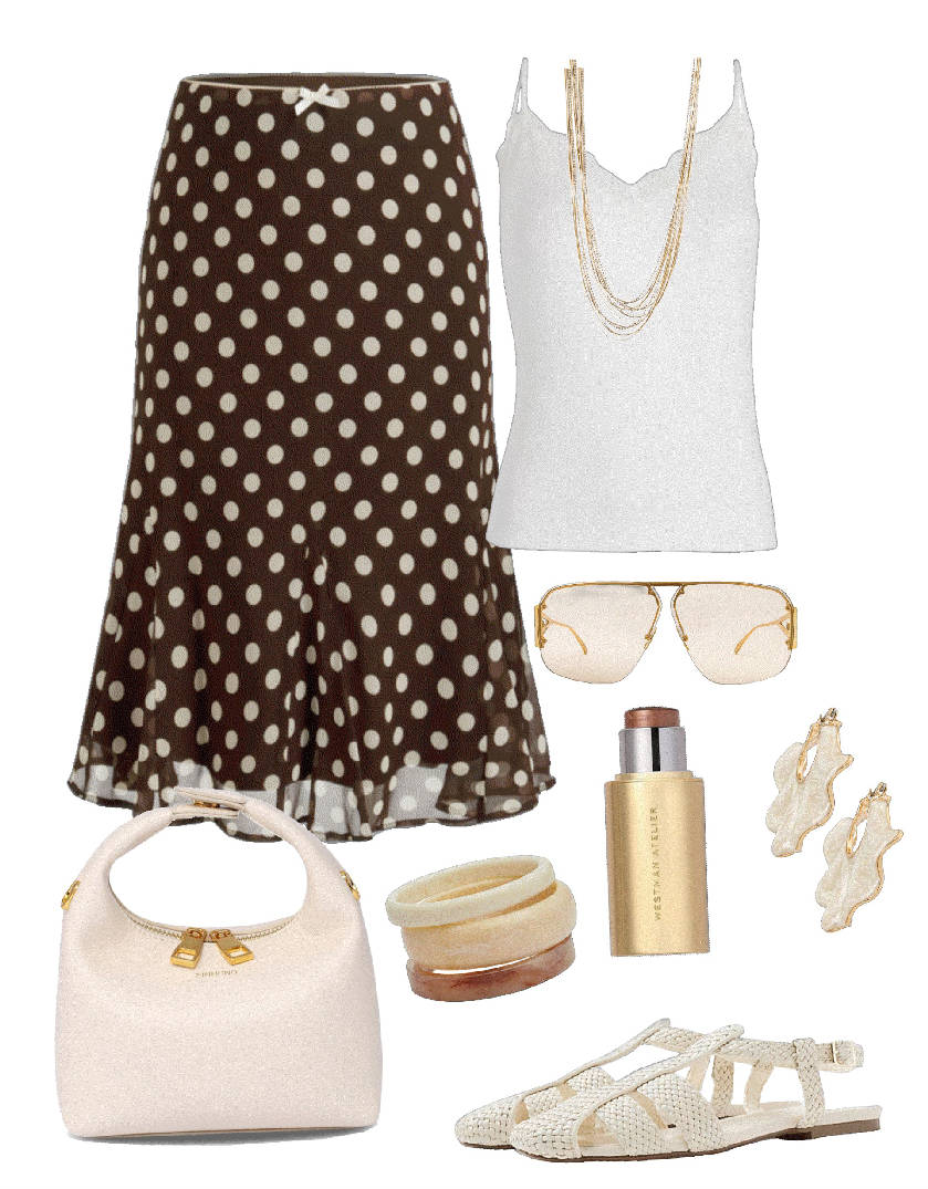 all white and pastel green outfit