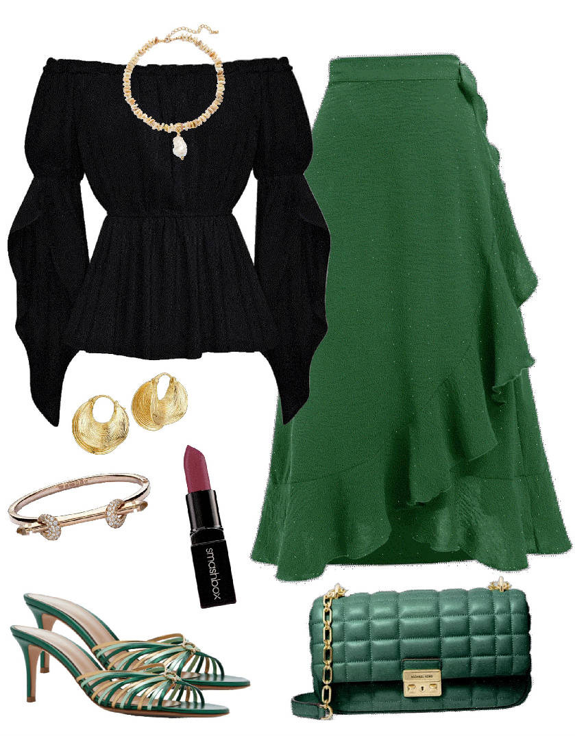 cinch waist with wrap skirt