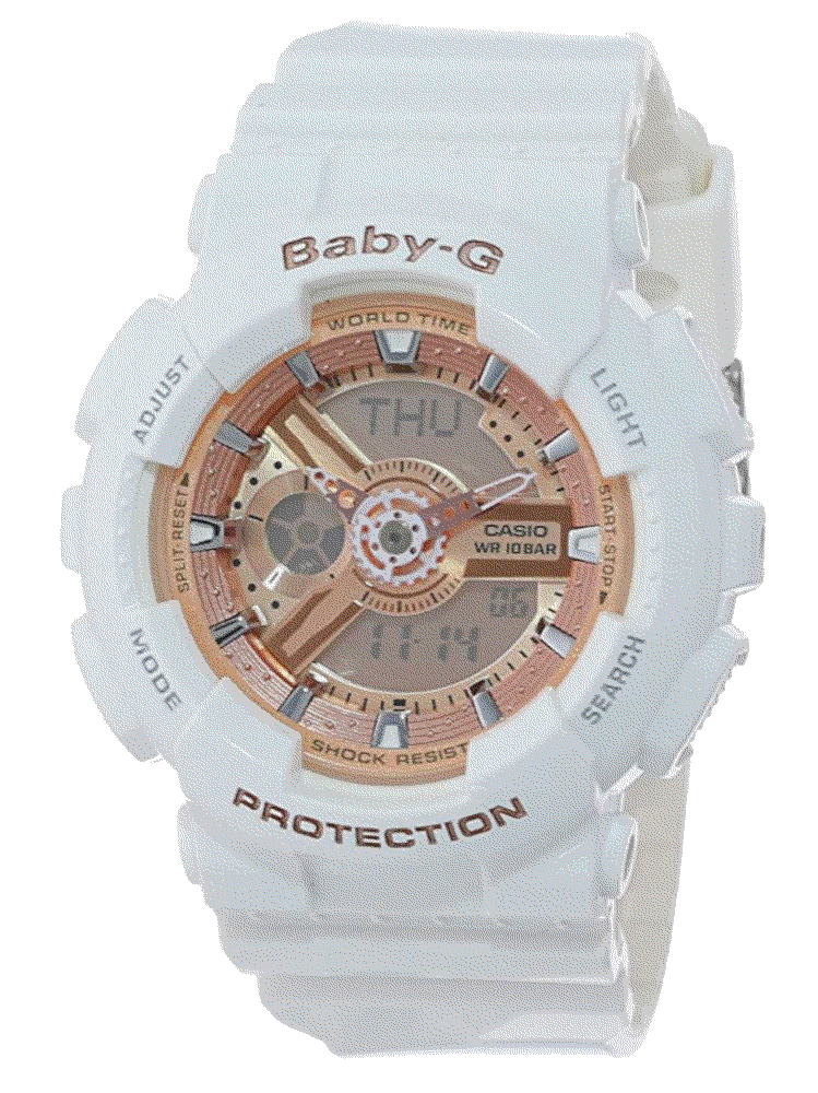  BA-110-7A1CR Baby-G Rose Gold Analog-Digital Watch  Casio