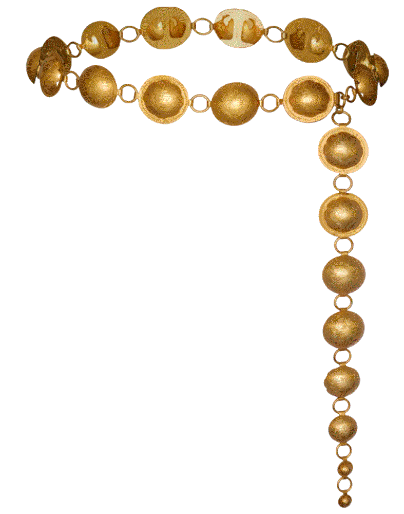 Tropical vibes brass belt Johanna Ortiz