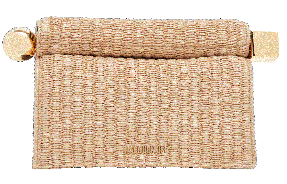 The Rond Carre Raffia Clutch Jacquemus