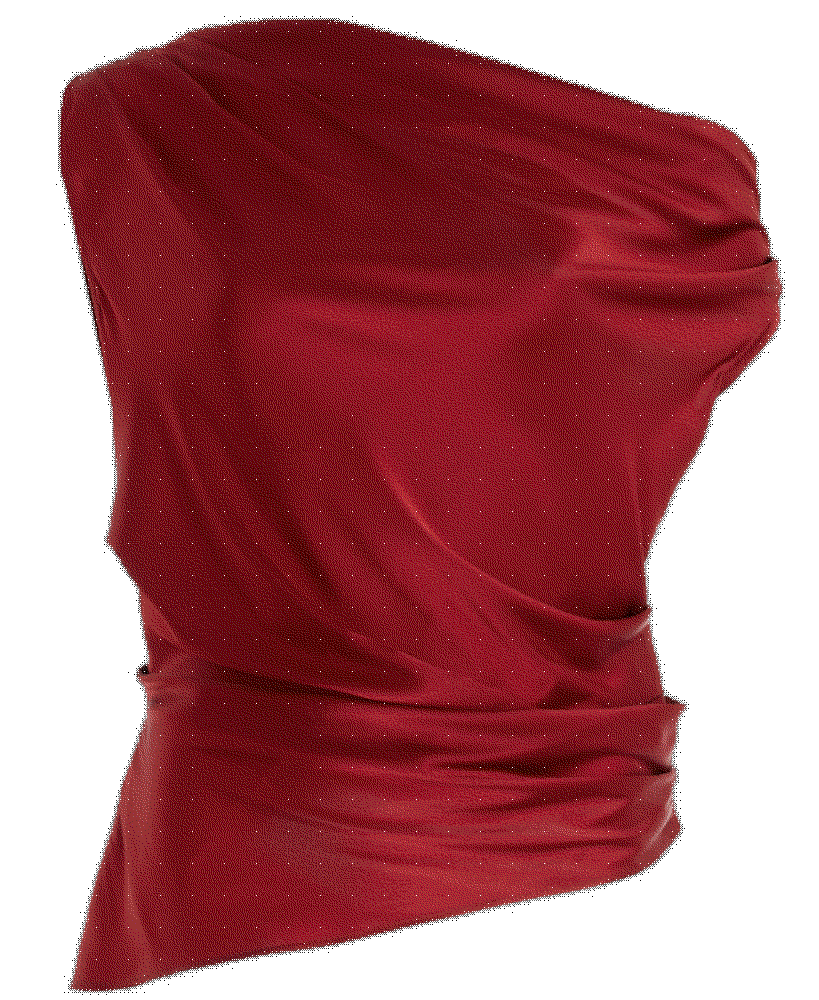 Phare draped stretch-silk top Staud